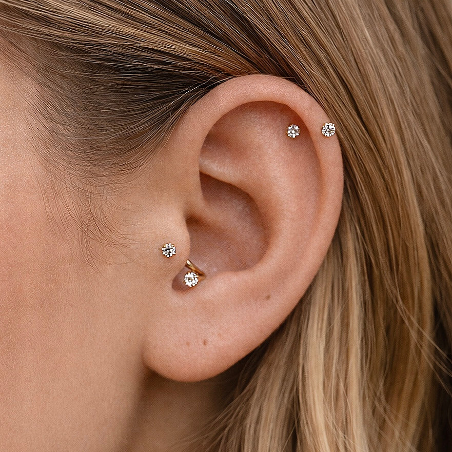 Halve Ring Diamant | Hoop